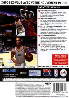 NBA Live 08 box cover back